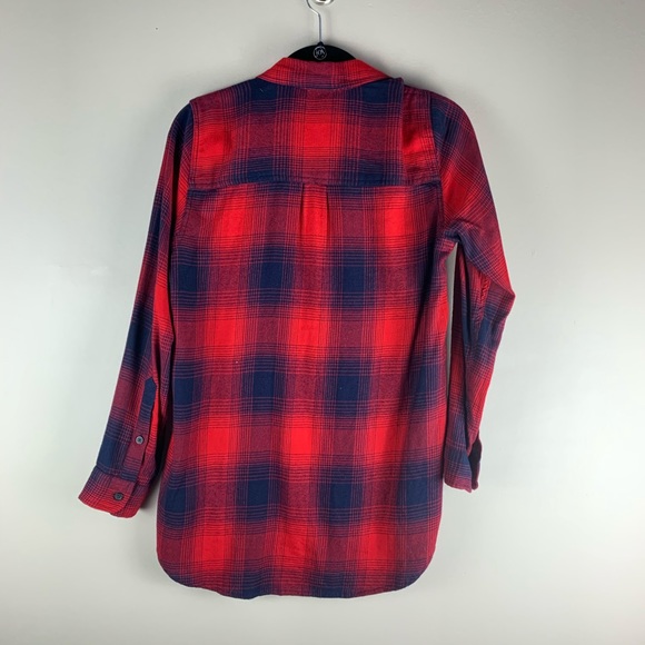 Madewell Red Plaid Classic Button Down size Small - Picture 5 of 7